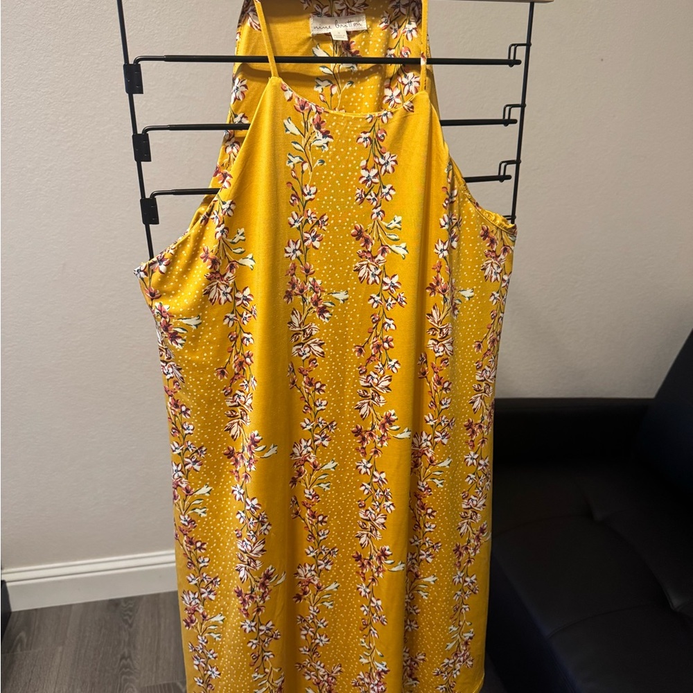 Floral Yellow  Dress